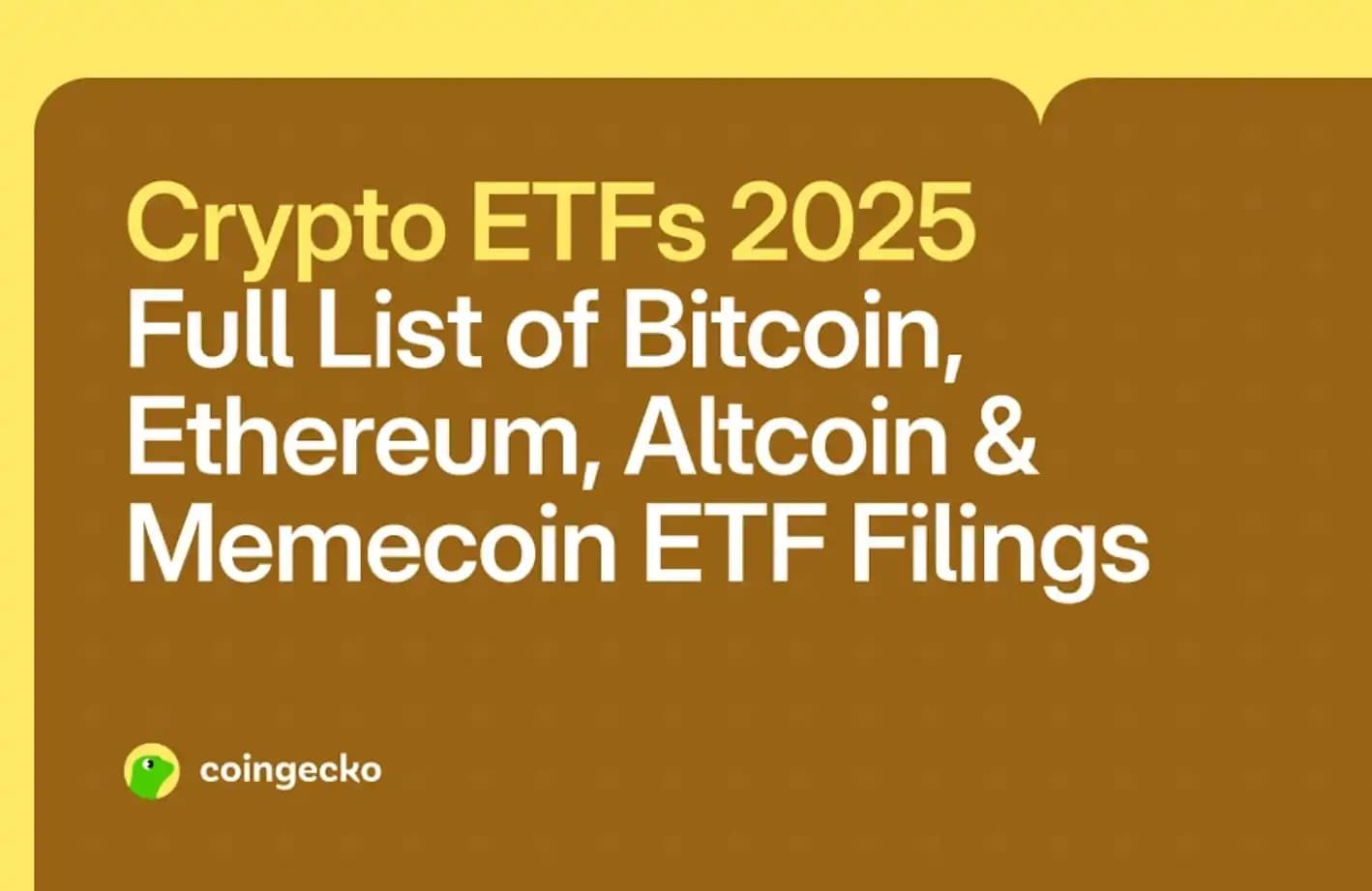 SEC Watershed Moment? 2025 Could Be the 'Altcoin ETF' Year, Which Tokens Are Most Likely to Be Approved