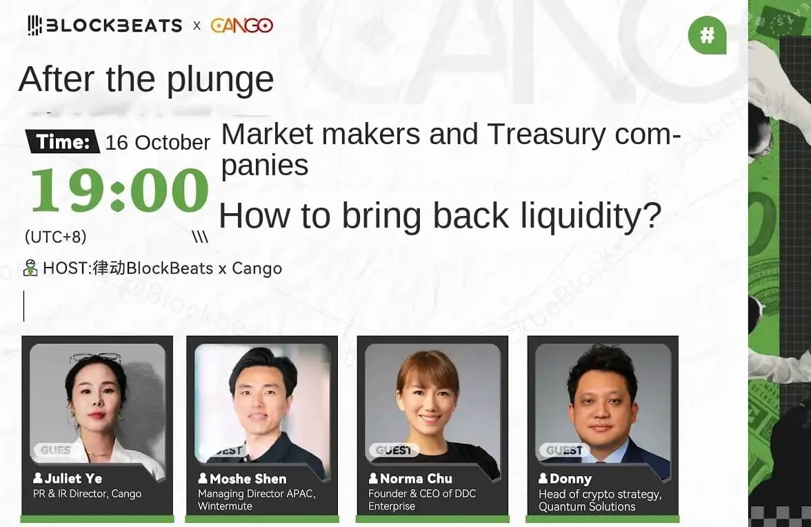 X Space Review | After the Crash, How Did Liquidity Providers and Treasury Firms Bring Back Liquidity?