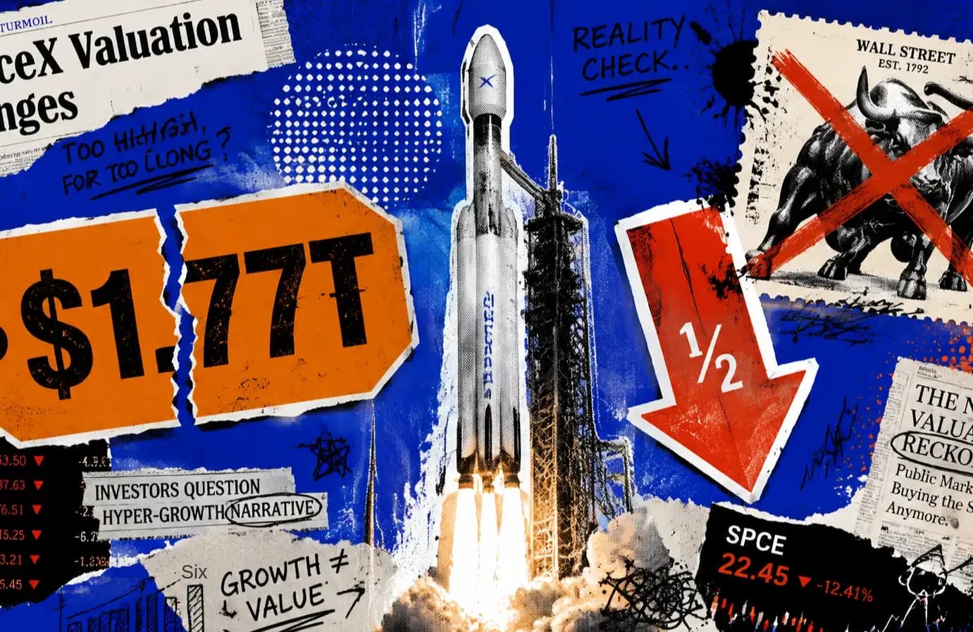 Illustration of SpaceX Trillion-Dollar IPO Pricing: Bypassing Wall Street's Mandatory "Reference Price," What's the Significance of the $135 Price Point?