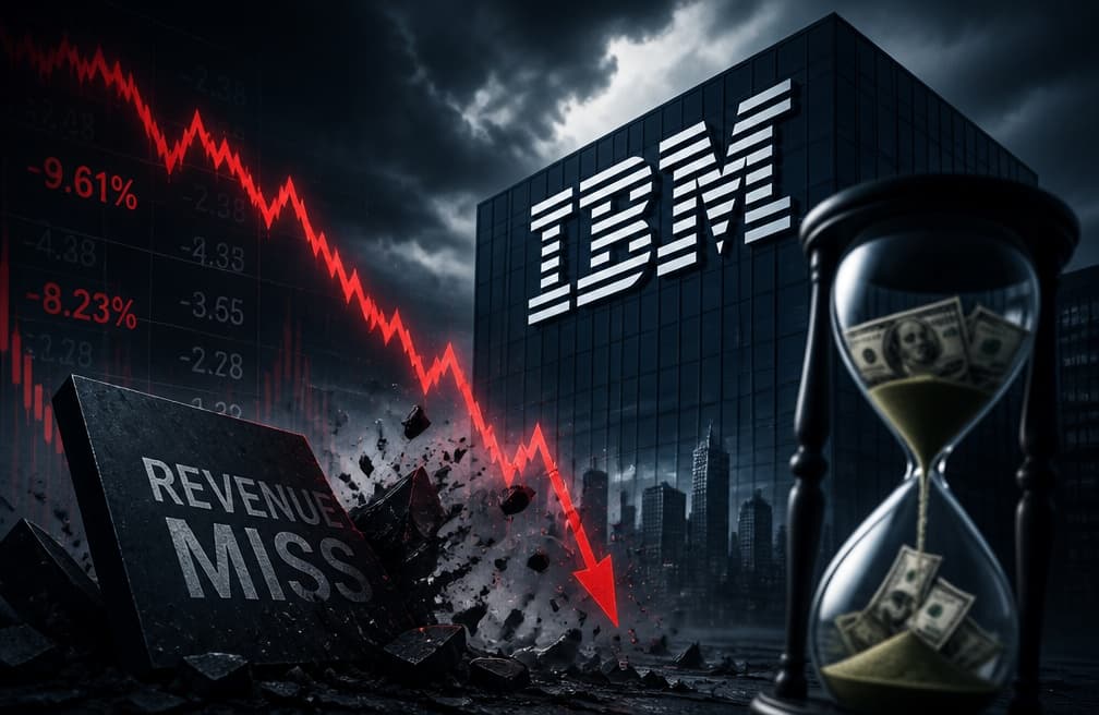 Underperformance Results in IBM's Largest Single-Day Stock Plunge in History, How Long Can the Old Cash Cow Hold?