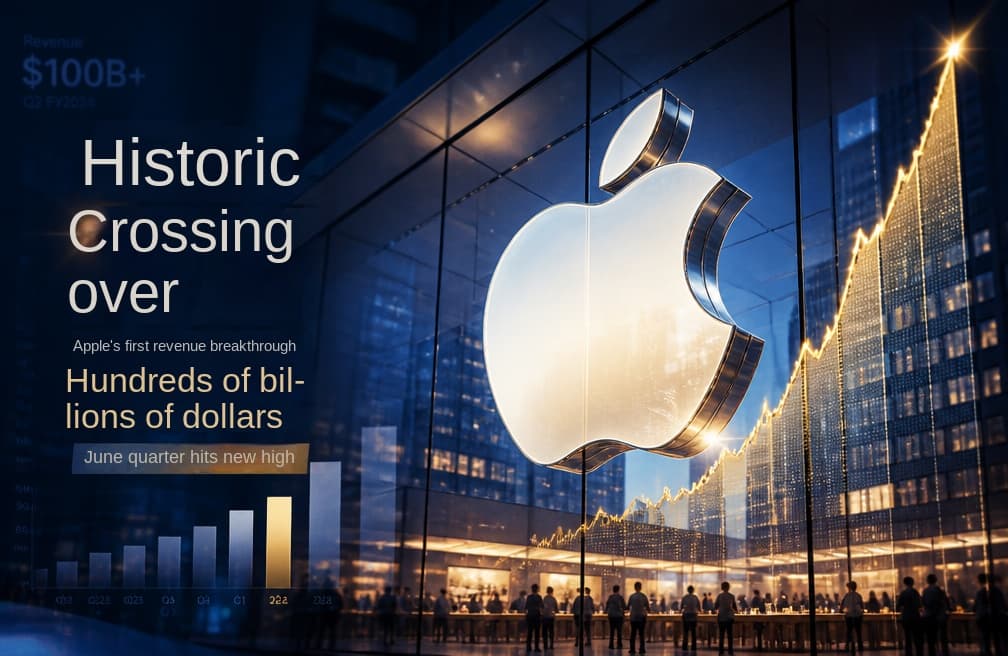 In June quarter of the world's most valuable tech company, Apple's revenue surpassed $100 billion for the first time