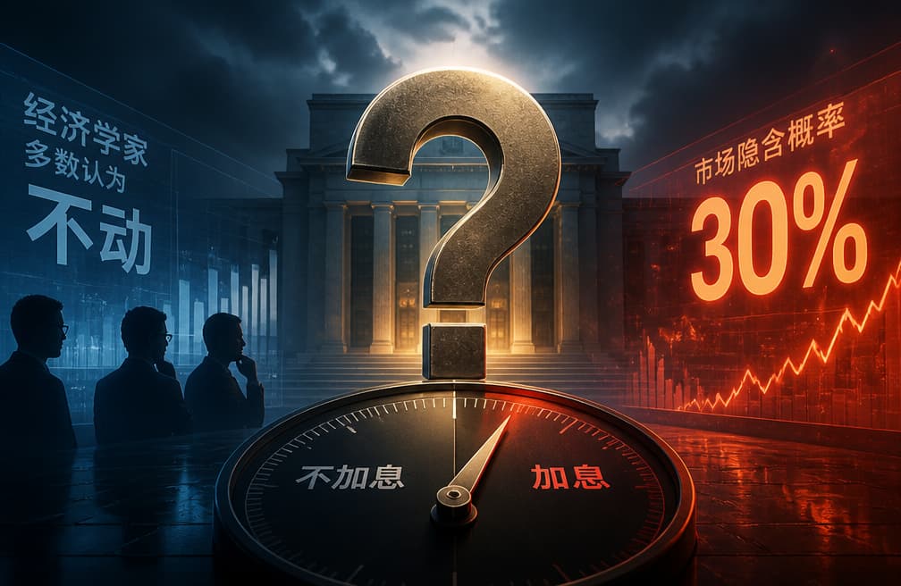 今晚加不加息：经济学家说不动，市场给出了三成概率
