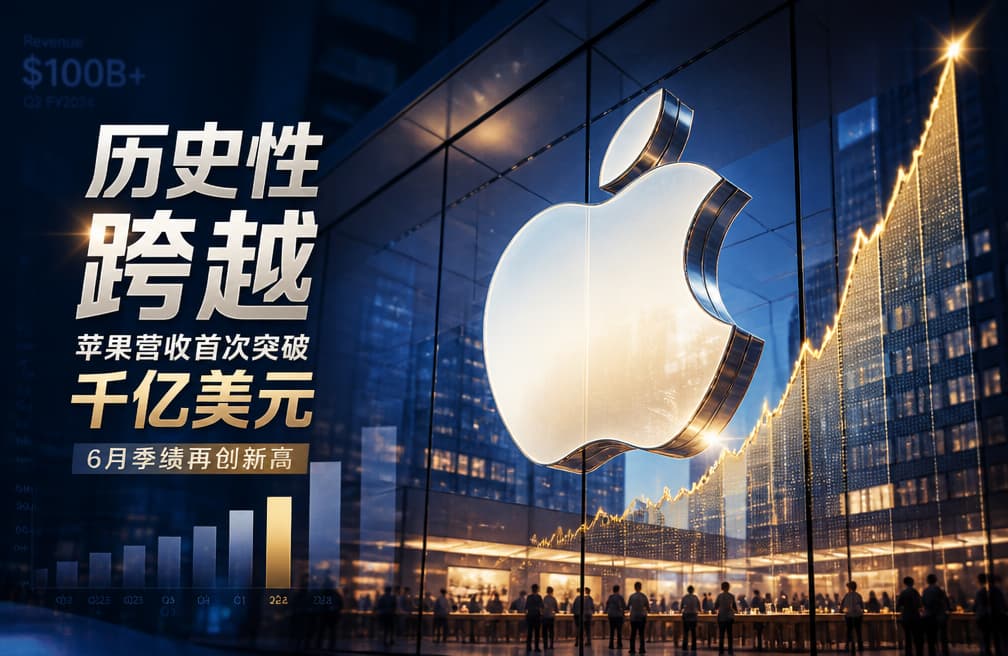 地球上最有价值的科技公司的 6 月季，苹果营收首次跨过千亿美元