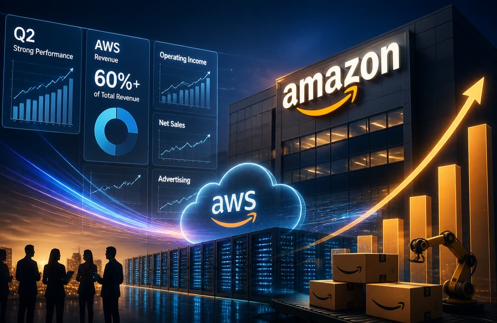 AWS 占总收入六成，亚马逊交出了没有短板的Q2