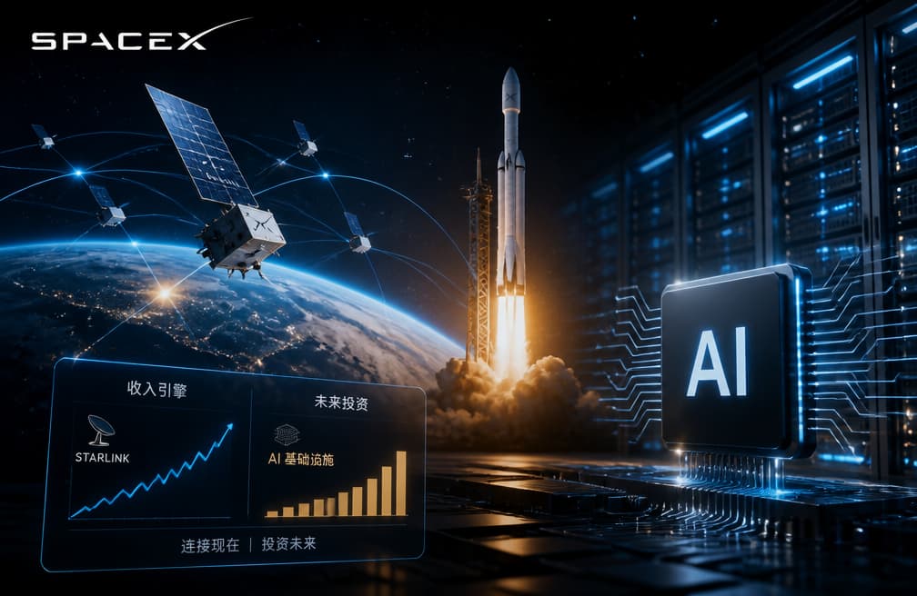 SpaceX的AI账本：收入仍看StarLink，资本开支已看AI