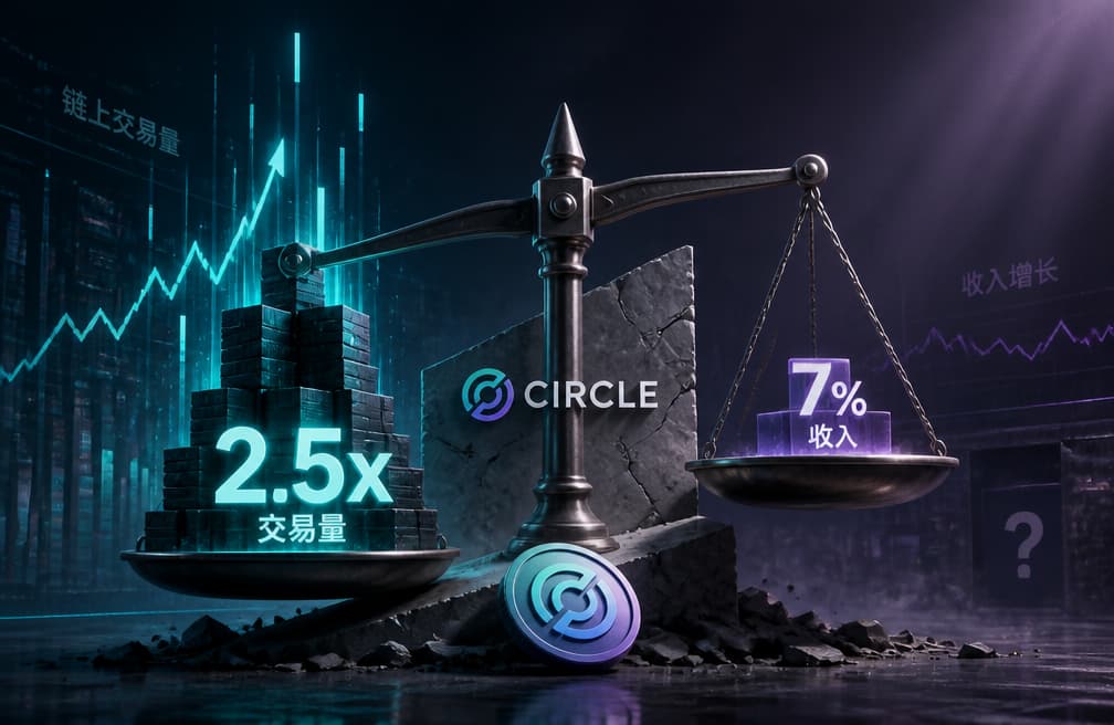 交易量增至2.5倍，Circle的收入为何只多了 7%？