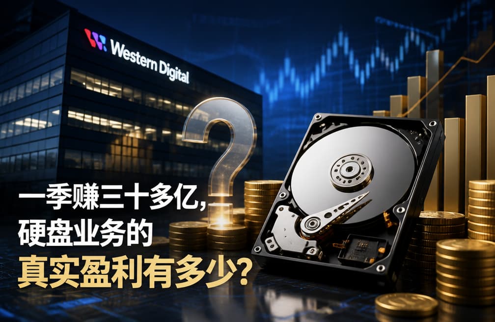 西部数据一季赚了 31.95 亿美元，但硬盘生意到底赚了多少？