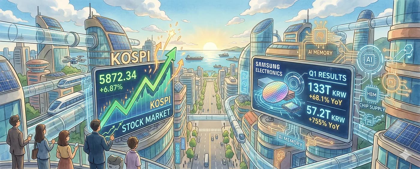 地缘风险退散：三星 Q1 业绩远超共识，韩股指数强力反弹