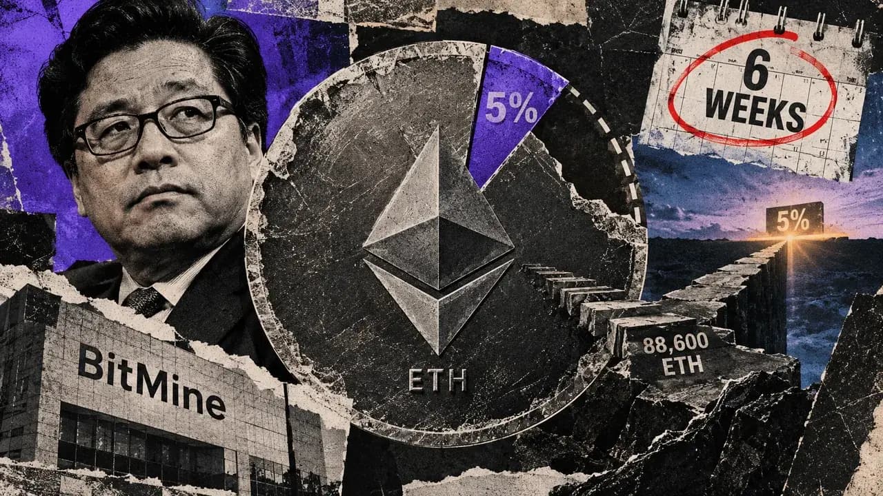 Nearing 5% Position Limit, BitMine’s Ethereum Treasury Strategy May Conclude Within Six Weeks