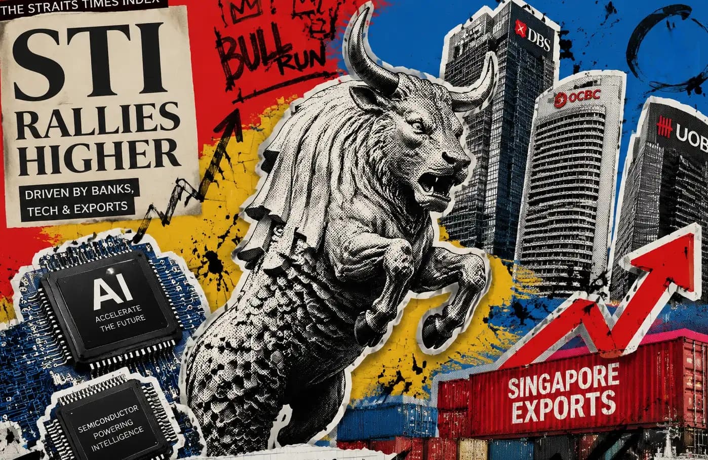 Apart from the surge in Japan and South Korea, the Singapore stock market hits a record high, with the growth in AI exports driving the local economy.