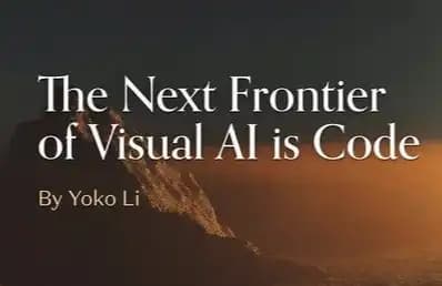 a16z: The Future of Visual AI Is Not Images, But Code