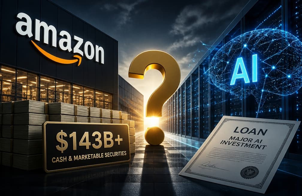 With $143 billion in cash and securities on hand, why is Amazon borrowing for AI?