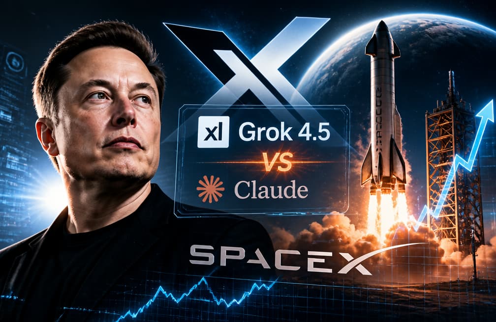 马斯克要打价格战,Grok 4.5 不赚钱也要打Claude,是SpaceX的利好吗?