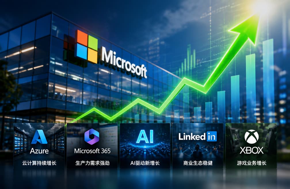 财报后唯一一家上涨的微软,靠什么支撑股价