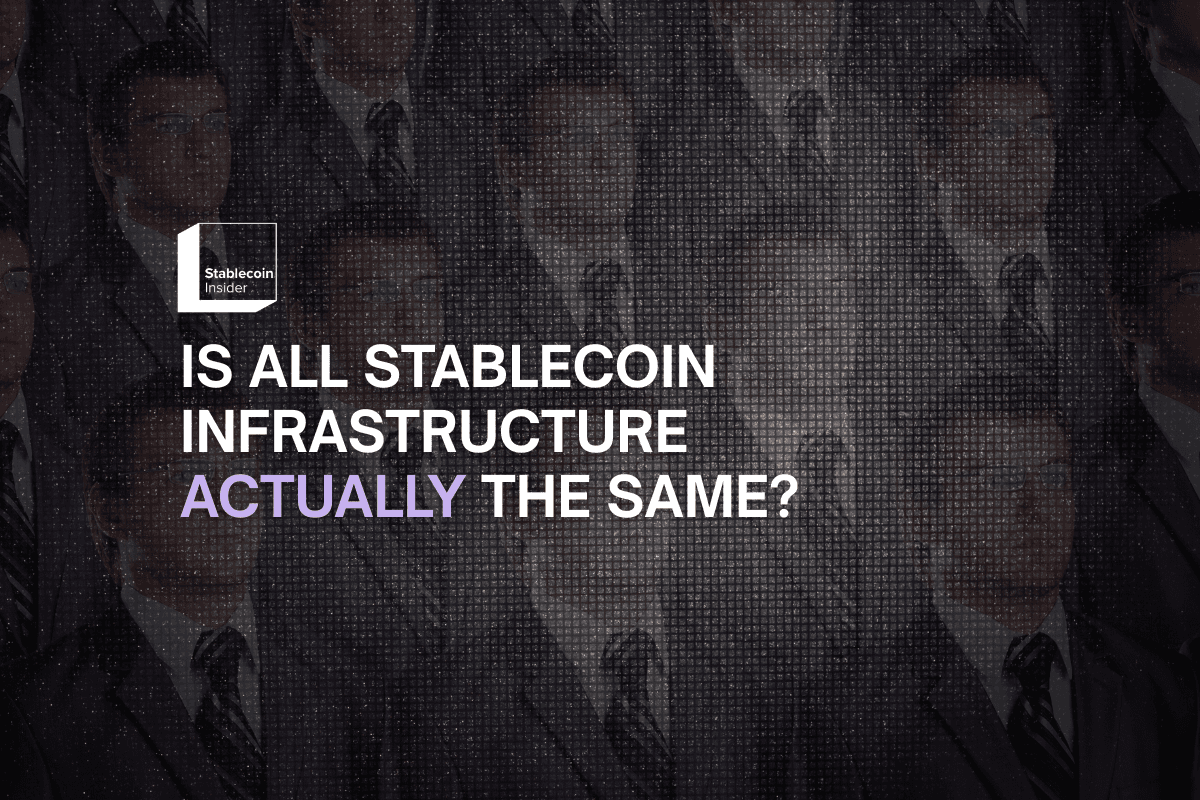 Is All Stablecoin Infrastructure Actually the Same?