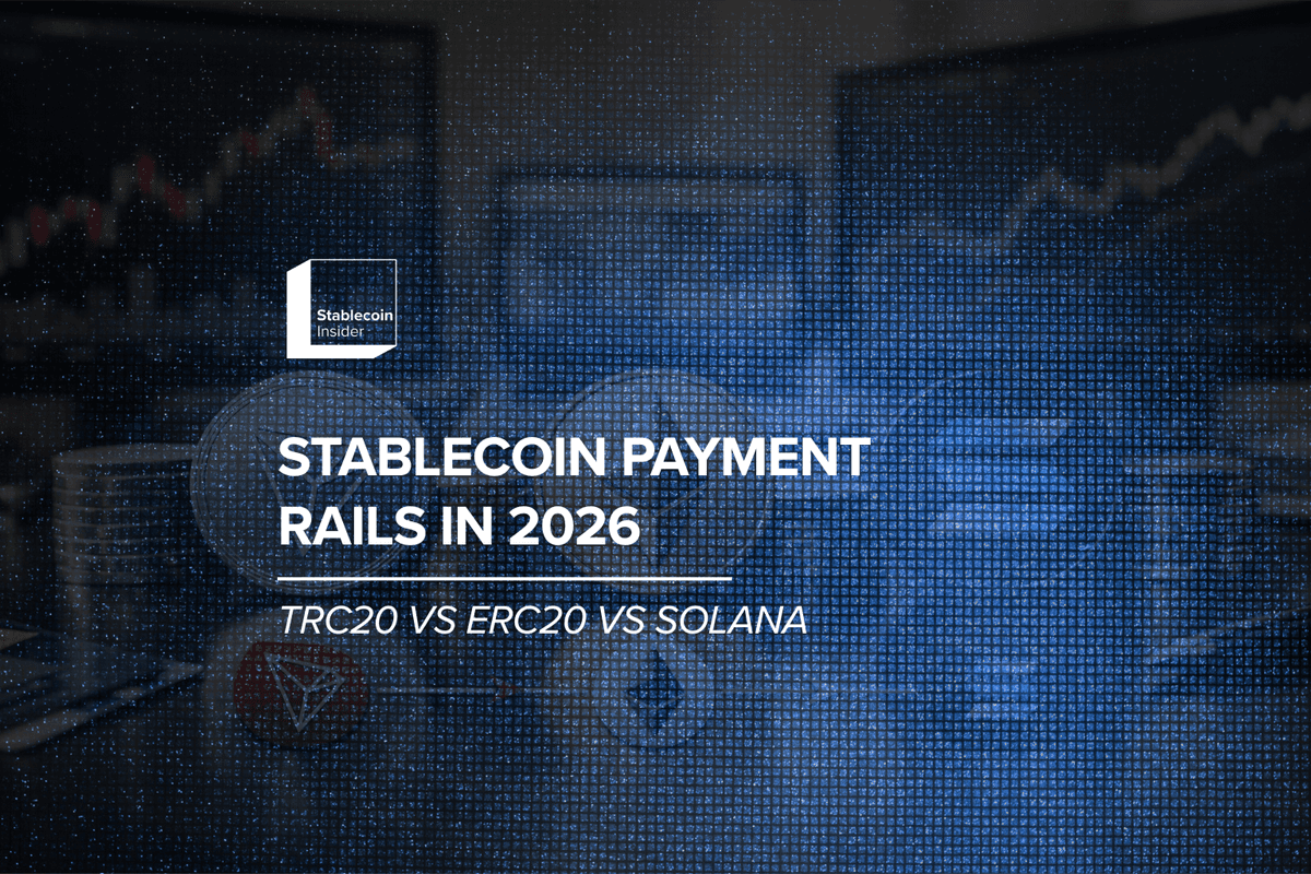 TRC20 vs ERC20 vs Solana: Rails Compared 2026