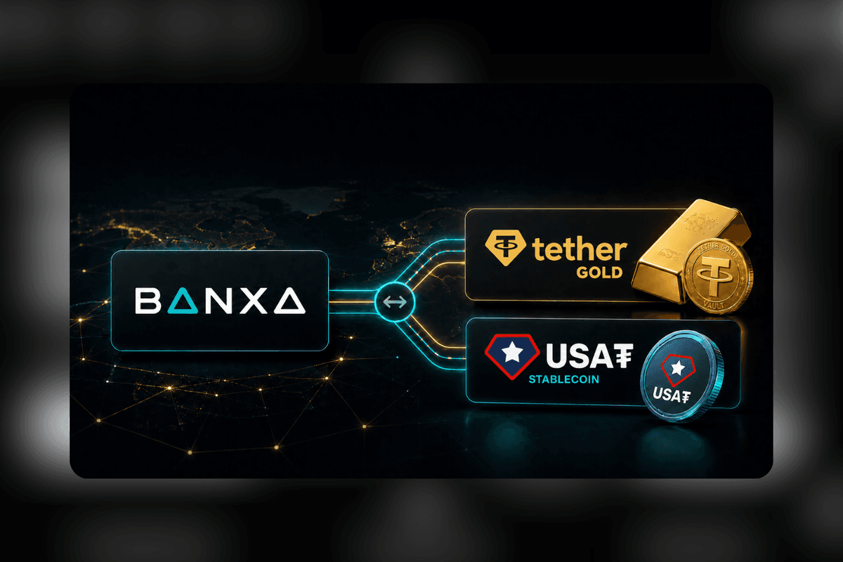 Banxa Expands Tether Integration with Tether Gold and USAT Stablecoin