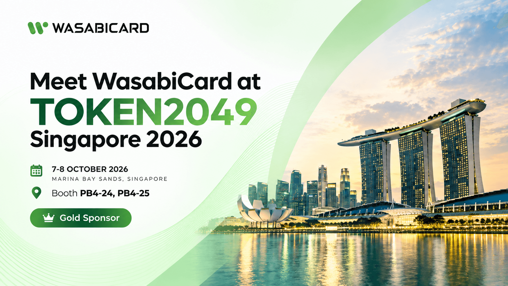 WasabiCard Appears as a Gold Sponsor at TOKEN2049 Singapore 2026, Accelerating the Large-Scale Adoption of Stablecoin Payments